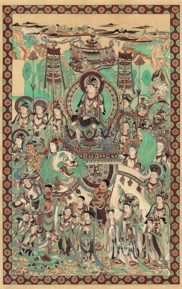 莫高窟第159窟“文殊變”--吳榮國繪制（提供用圖）.jpg